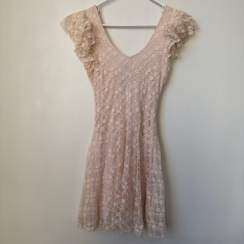 TFNC London Pink Lace Dress NWT